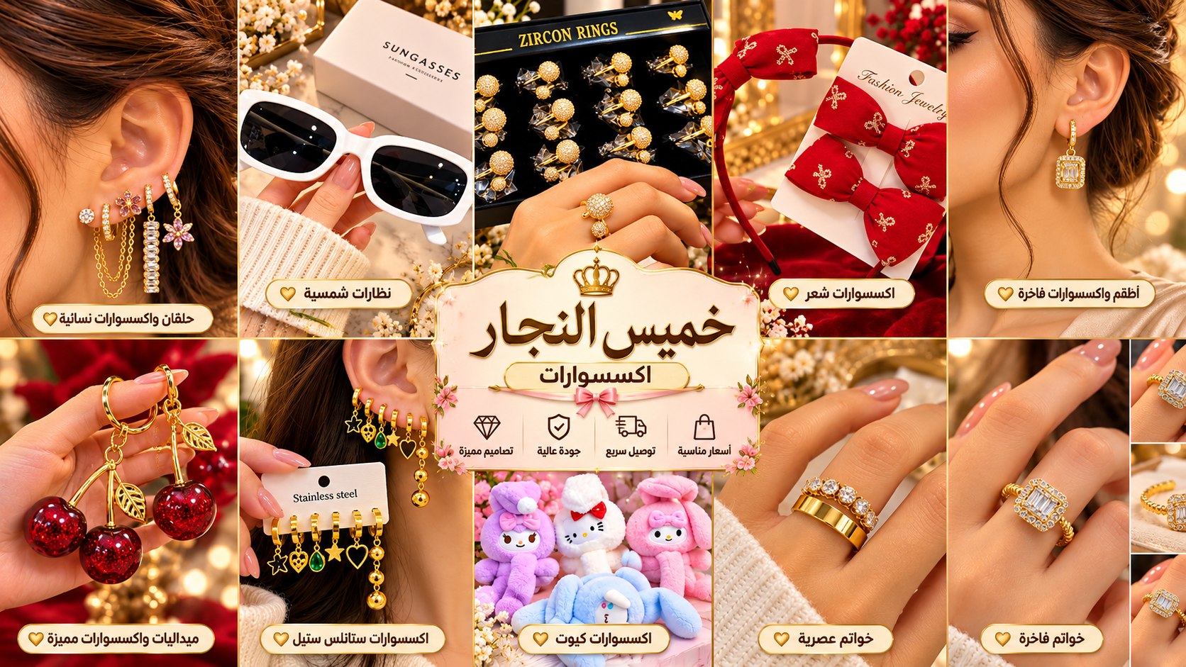 خميس النجار للاكسسوارات الحريمي