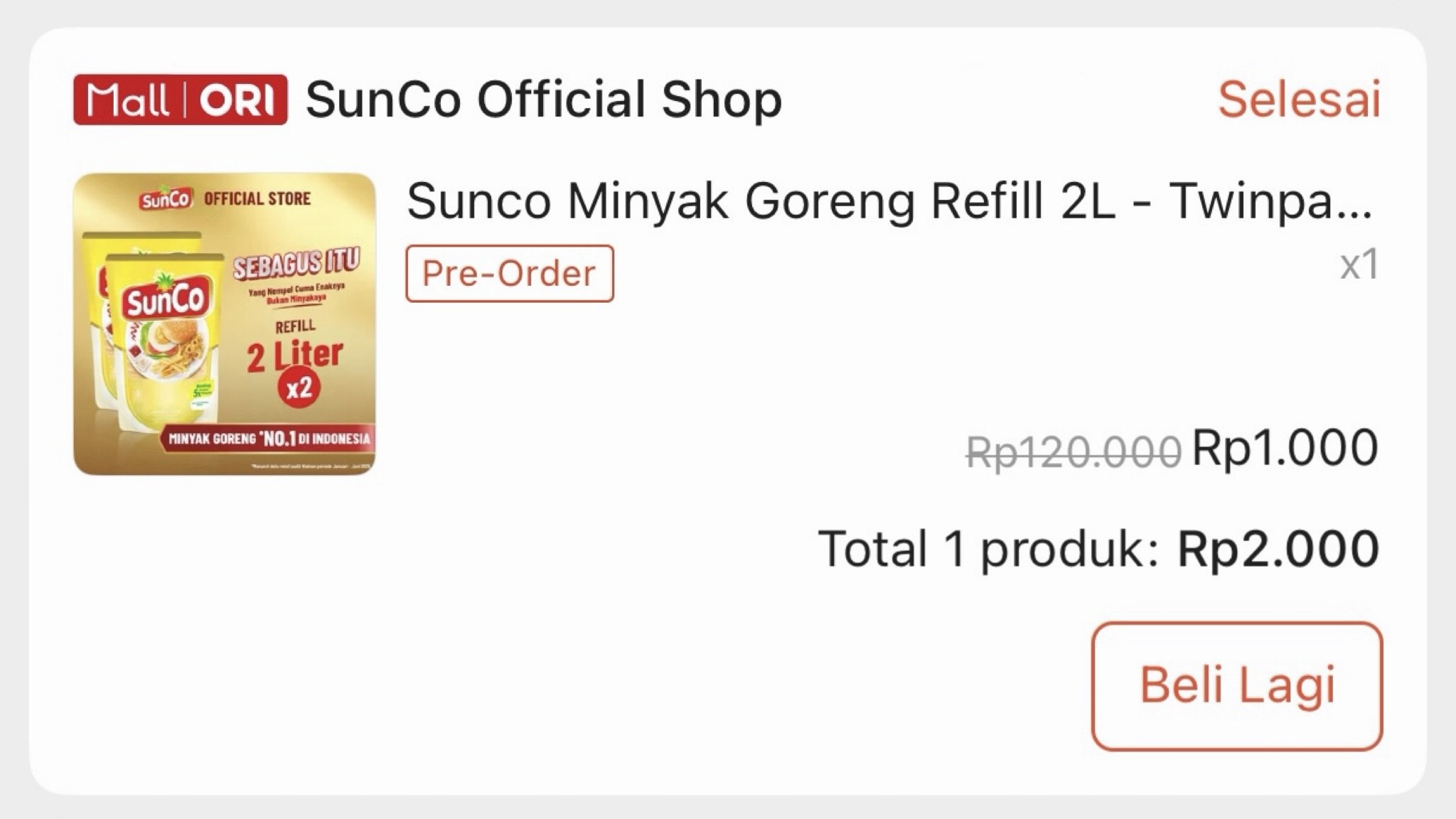 RACUN BELANJA SHOPEE