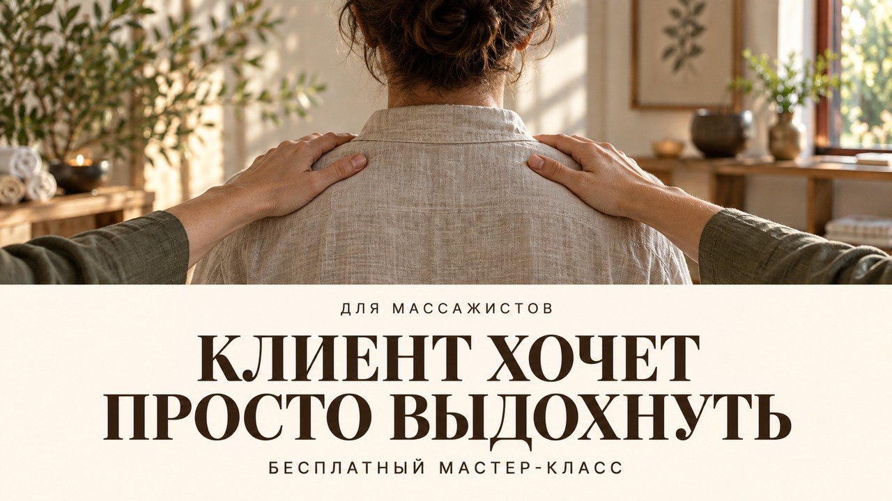 Бесплатный мастер-класс для массажистов
