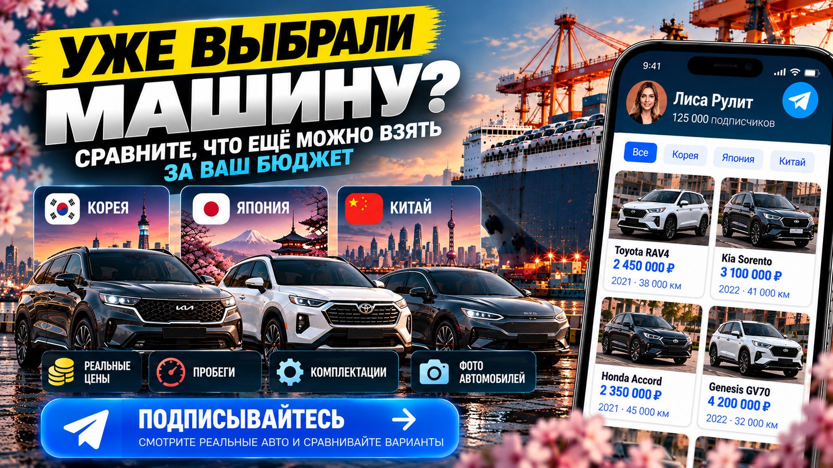 Импорт авто из Китая, Кореи, Японии | ЮФО