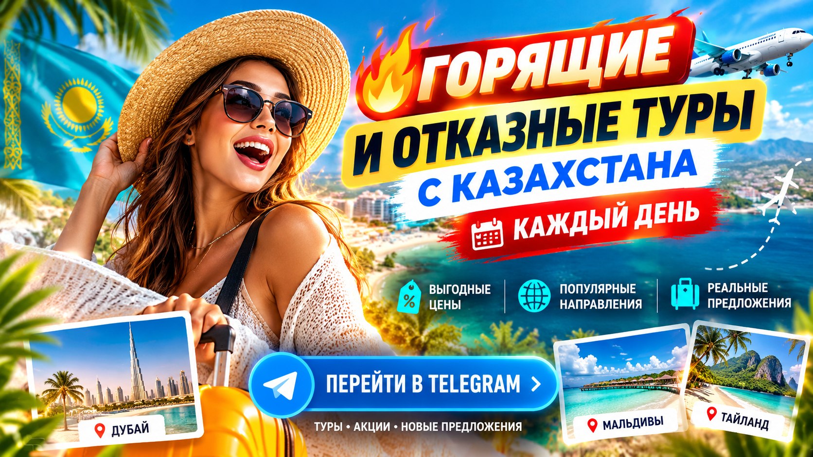 ГОРЯЩИЕ, ОТКАЗНЫЕ ТУРЫ КАЗАХСТАН 🇰🇿