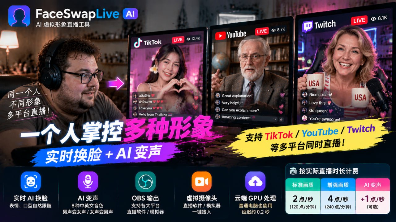 FaceSwapLive 官方频道