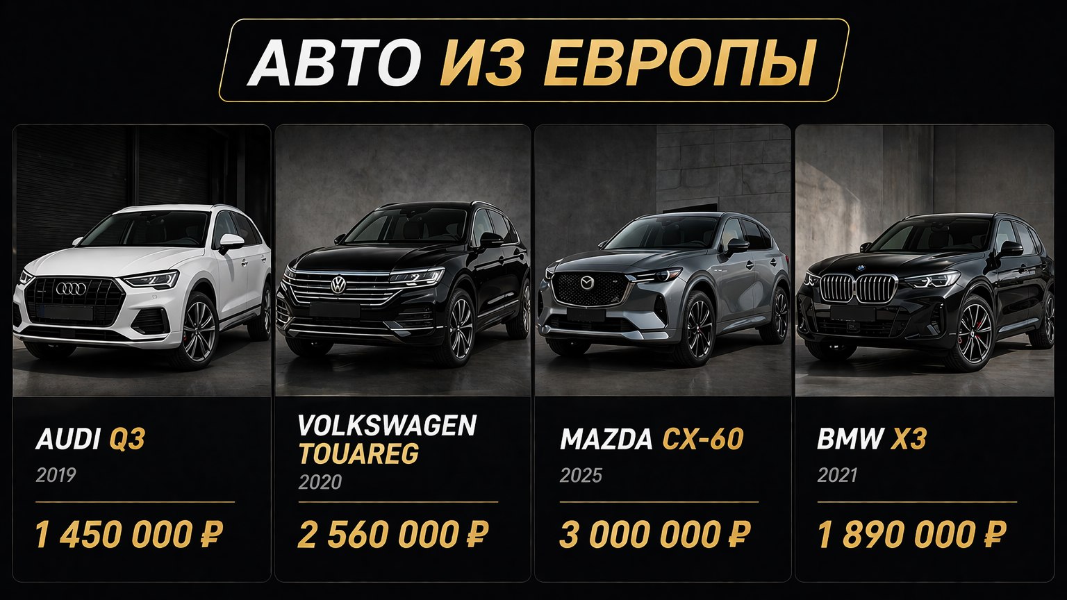 Пригон Европейских Авто