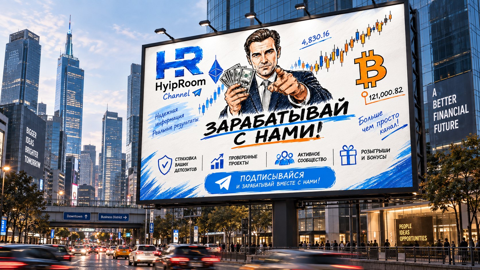 Hyip Room - Заработок на инвестициях и криптовалюте!