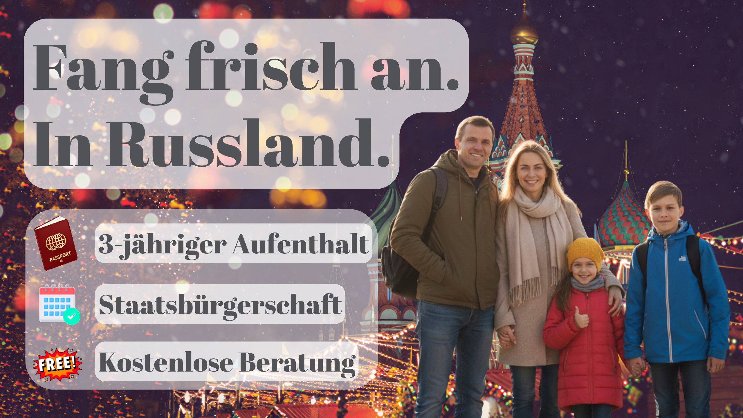 Leben und Geschäfte machen in Russland 🇷🇺