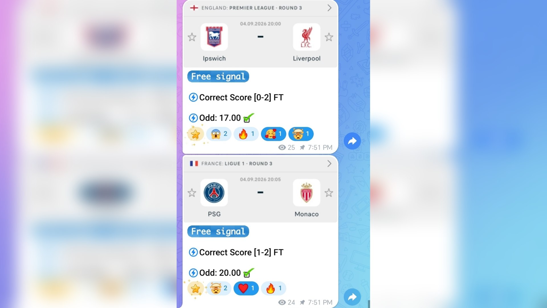 Signal bets premium 🇫🇷
